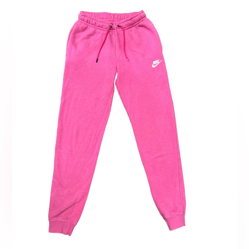 Nike sweatpants size XS pink and white track pants trendy